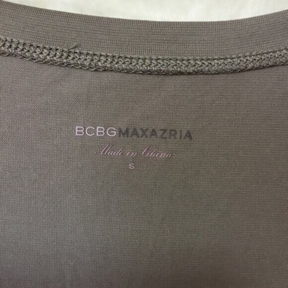 BCBGMAXZRIA Gray Long Sleeve Layer Top - Picture 3 of 11